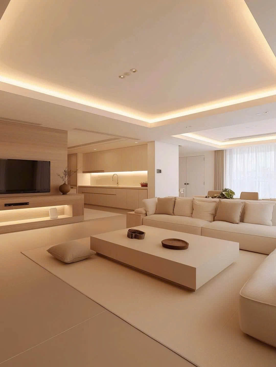 Phòng Khách Tối Giản