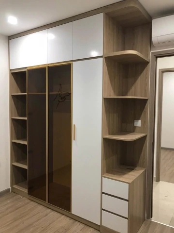 Tủ quần áo gỗ cao cấp MDF phủ Melamine TGCK01