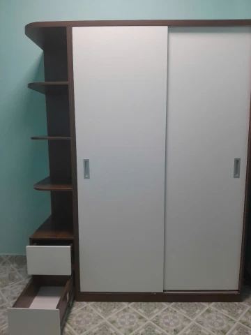 Tủ áo cánh lùa gỗ mdf (mdf-cl1i)