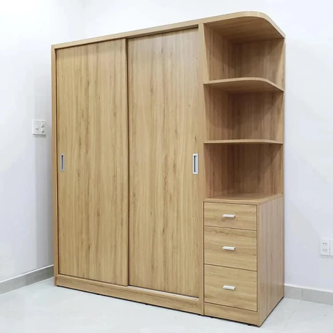 Tủ quần áo gỗ mdf ( tqag-clk01 )