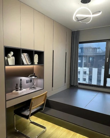 Tủ quần áo liền giường gỗ MDF TLG04