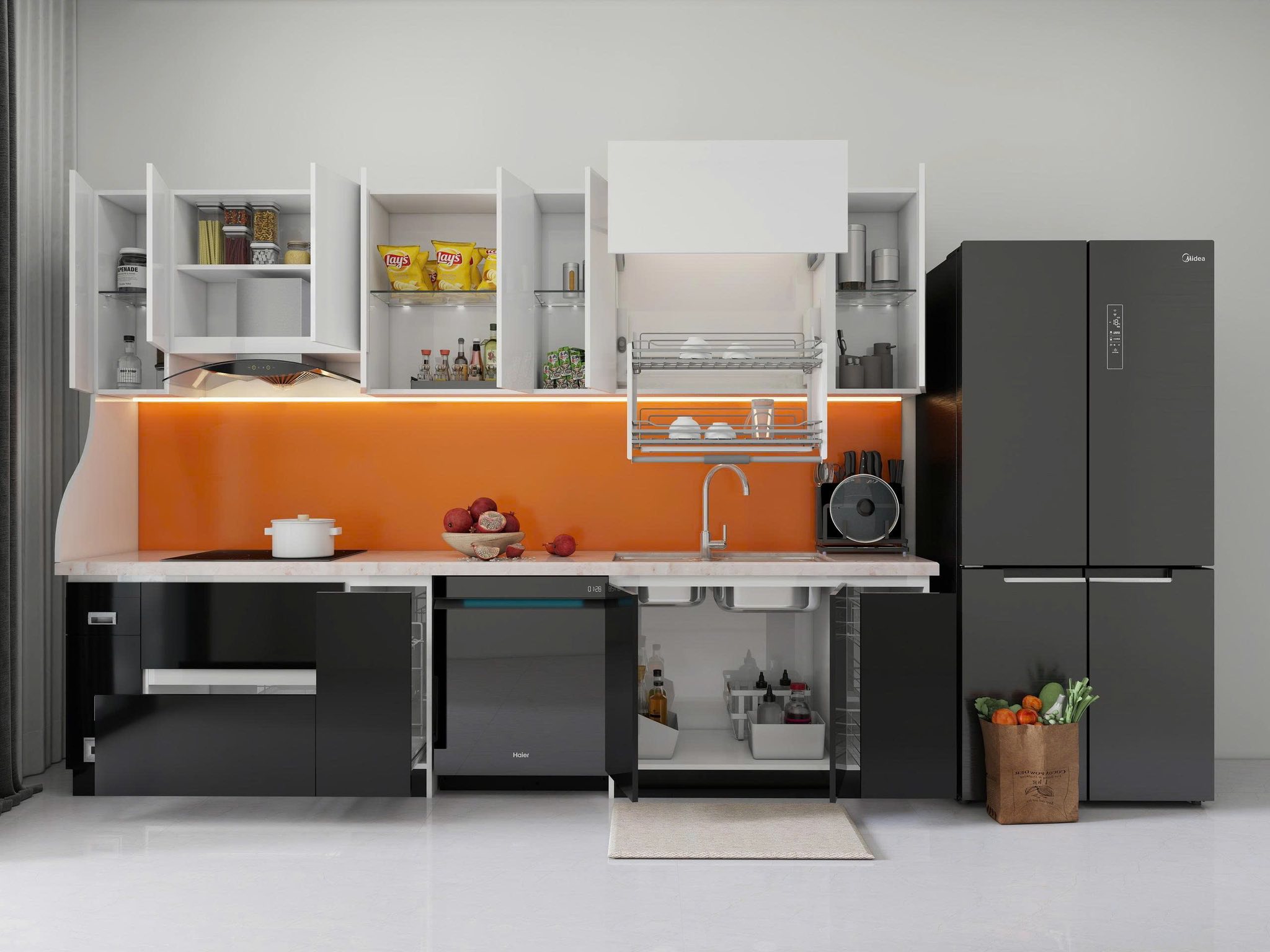 Tủ Bếp Chữ I TBI01