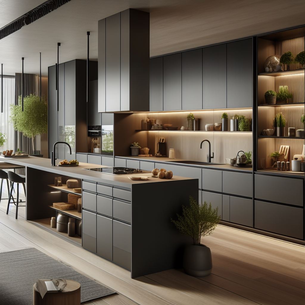 Tủ Bếp Chữ I TBI05