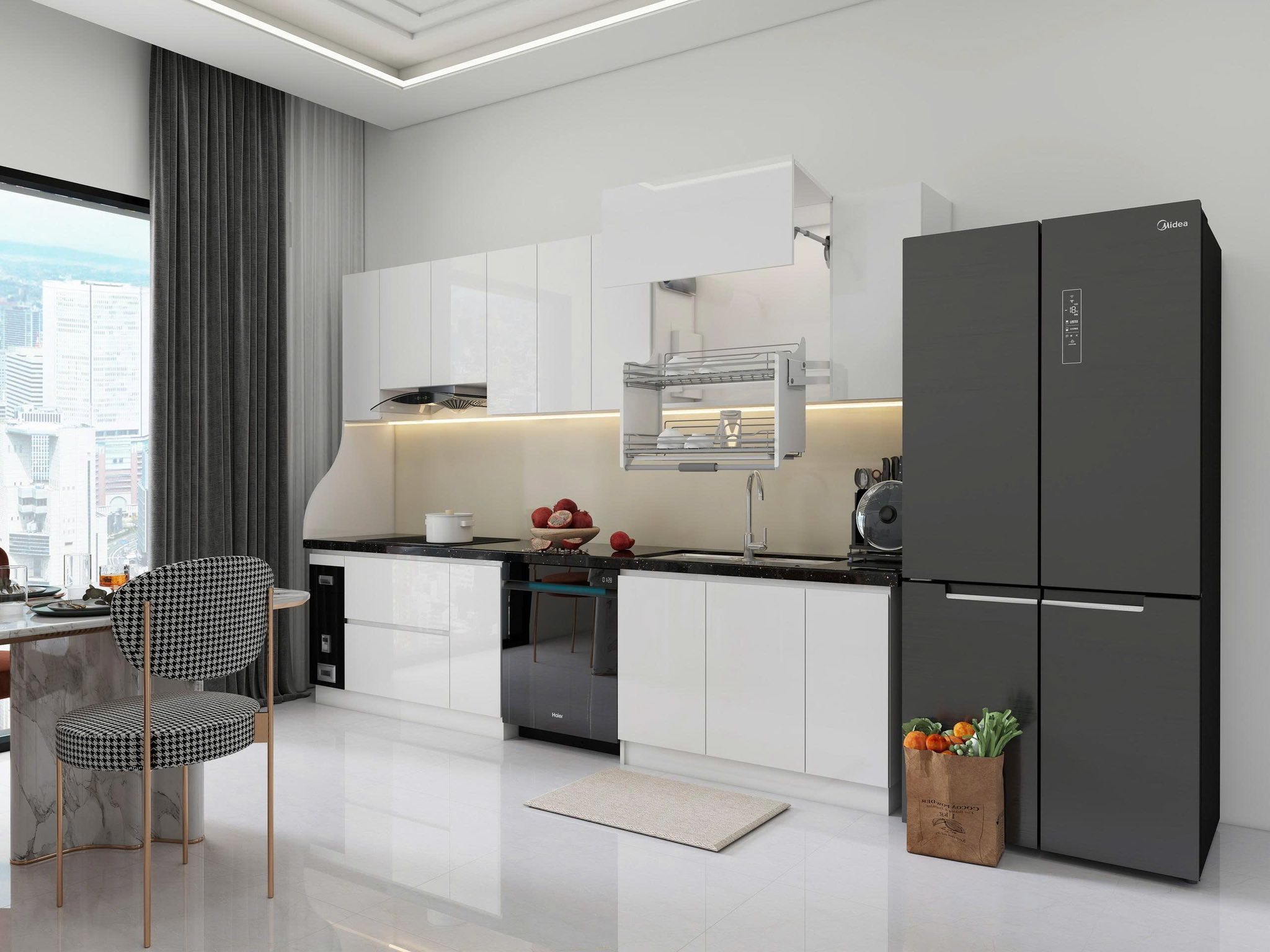 Tủ Bếp Chữ I TBI03